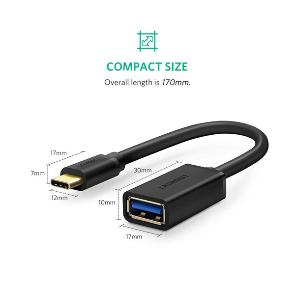 Cáp OTG USB TYPE-C sang USB 3.0 Ugreen 30701 Chính Hãng