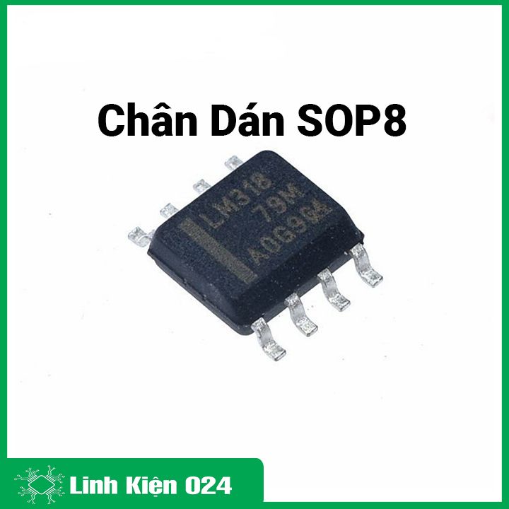 Ic lm318 dip8 / sop8 khuếch đại thuật toán chính xác
