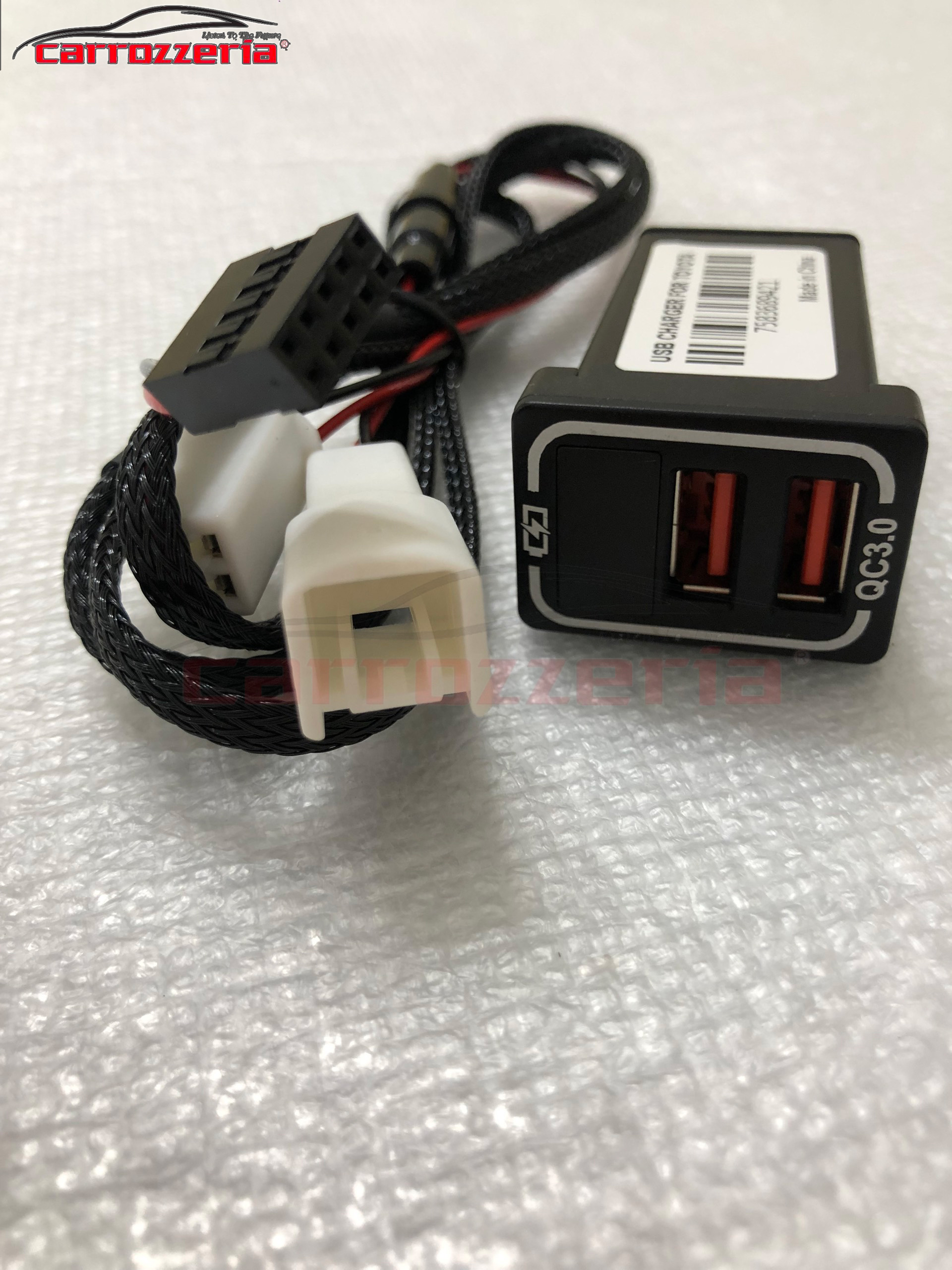 Cổng sạc usb cho xe toyota cổng sạc kép 3.0