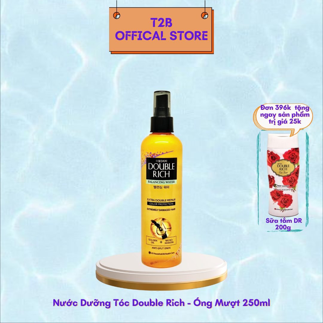 Nước Dưỡng Tóc Double Rich - Óng Mượt Cho Tóc Nhuộm 250ml - Cam