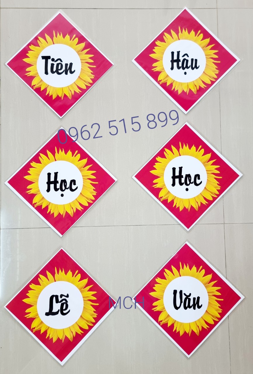 (Đồ dùng dạy học MCH) Khẩu hiệu trang trí lớp học .