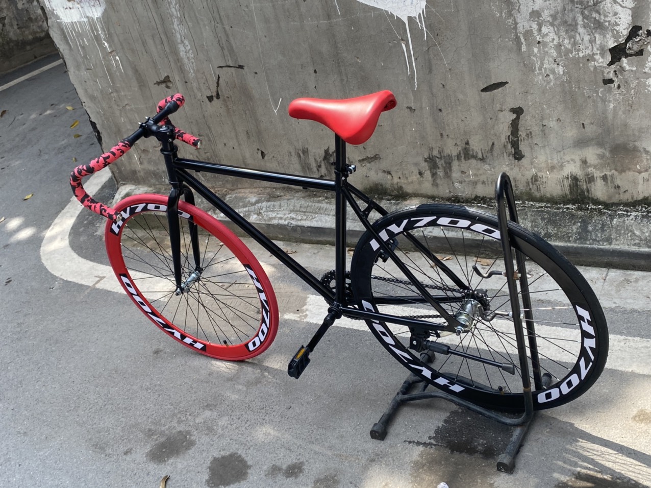 [HÀNG CÓ SẴN] Xe đạp tay cong Fixed Gear Vành 60 - 2023