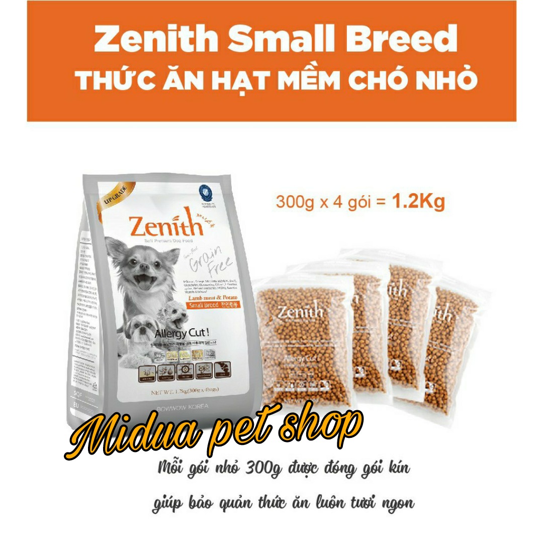 [Hoàn Tiền 10%] 300g thức ăn hạt mềm cho chó nhỏ ZENITH SMALL BREED