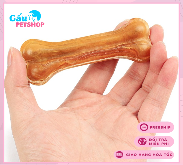 Xương da bò cho chó gặm (nhiều size)