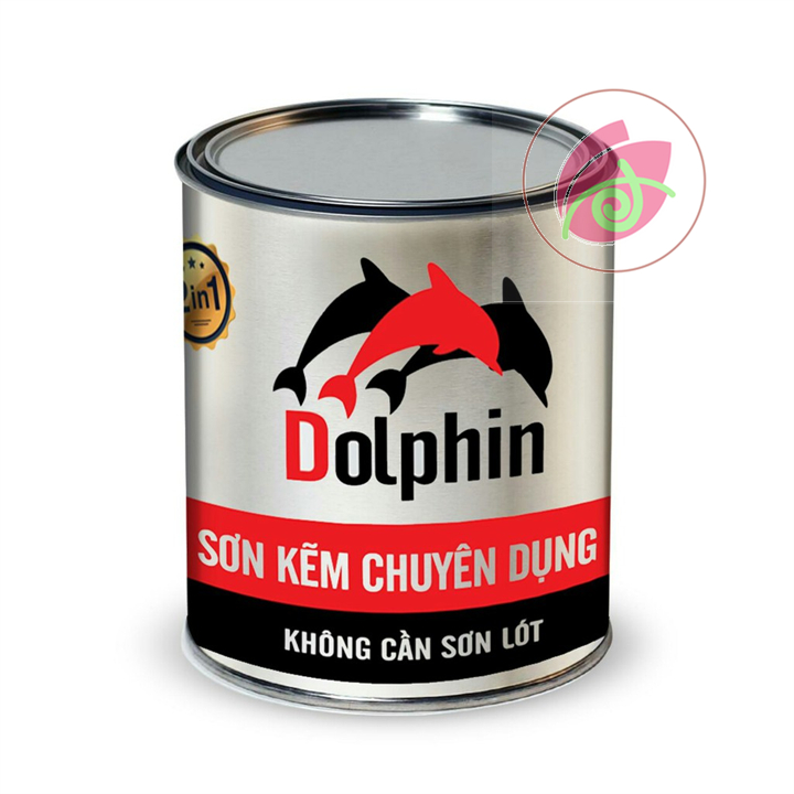 Sơn sắt mạ kẽm màu giả gỗ dolphin ( 1 thành phần không cần lót )  - Màu vàng nghệ, màu cánh gián hoặc màu gỗ