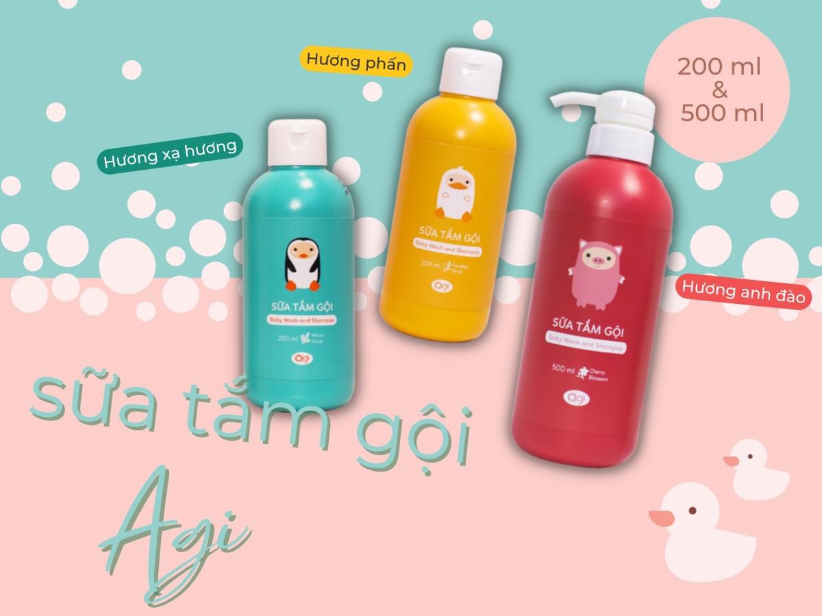 SỮA TẮM GỘI AGI 200ml/500ml