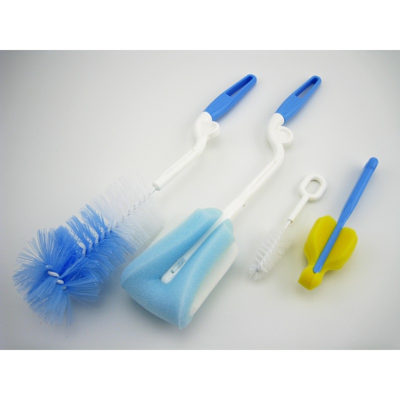 Bộ Cọ Rửa Bình Sữa Và Núm Ti 4 Món