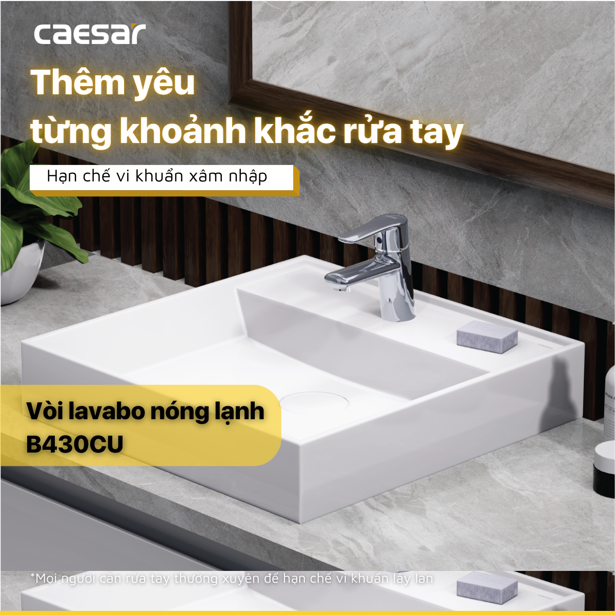 Vòi Lavabo Nóng Lạnh B430CU