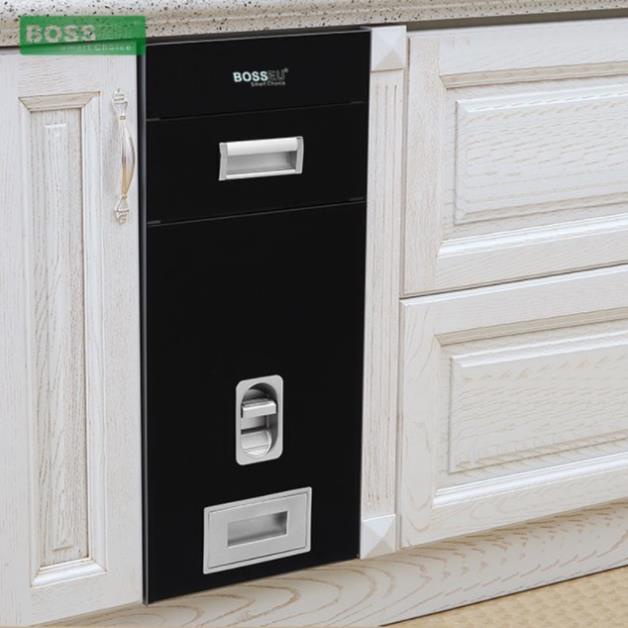 ( Chính Hãng ) Thùng đựng gạo âm tủ BOSSEU - BS250Black