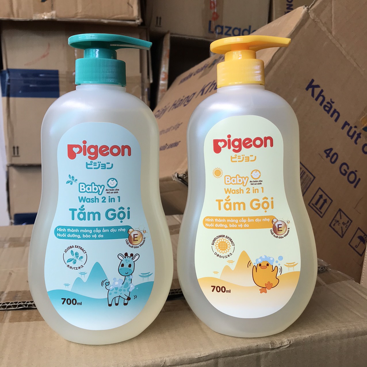 Sữa Tắm Gội Pigeon 2in1 700ml