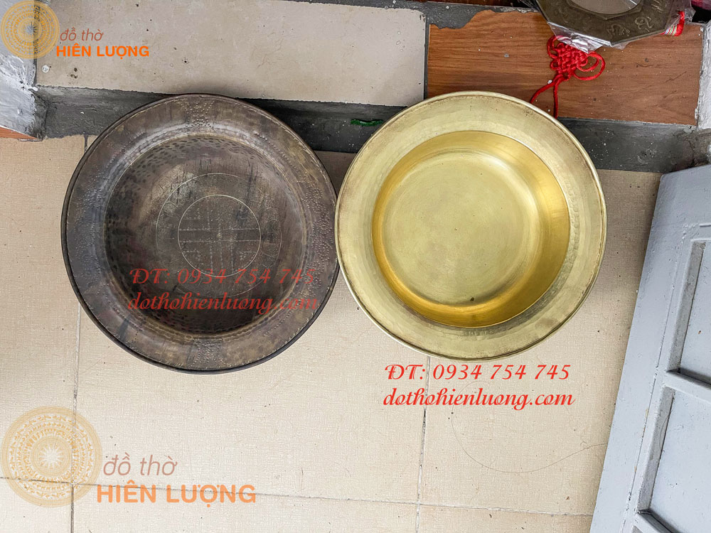 Chậu Đồng, Thau Đồng Nguyên Chất 4 cỡ:ĐK 27cm, 37cm, 42cm, 45cm