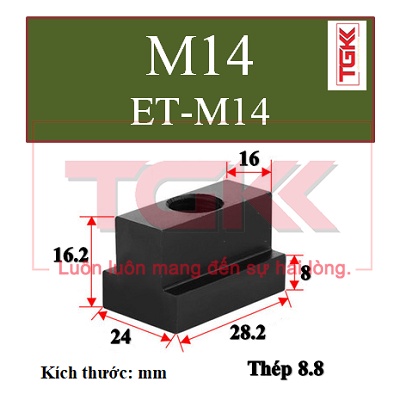 Đai ốc chữ t - thép đen m10-m18