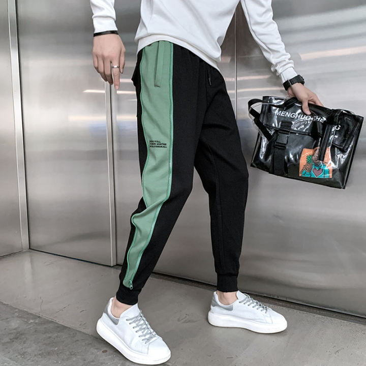 sweatpants with side zippers