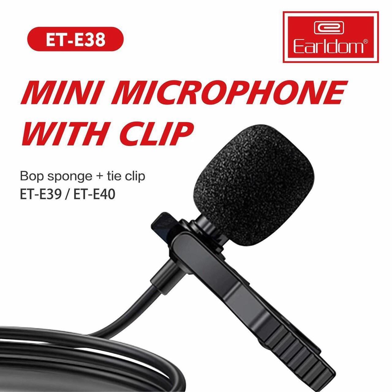 [BẢO HÀNH 99 NĂM] Mic Thu Âm Mini Cho Điện Thoại E38 EARLDOM