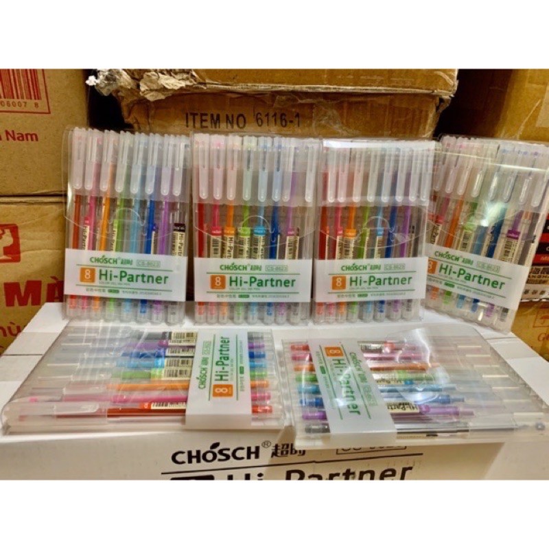 8 bút nước 8 màu loại vĩ chosch 8623