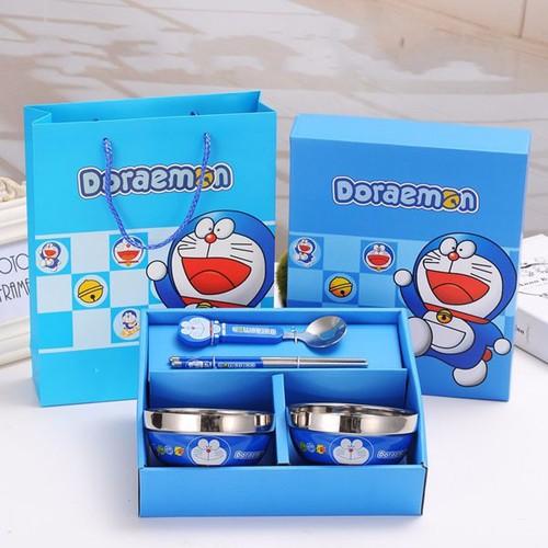 BỘ BÁT ĂN DẶM INOX CHỐNG NÓNG DOREMON