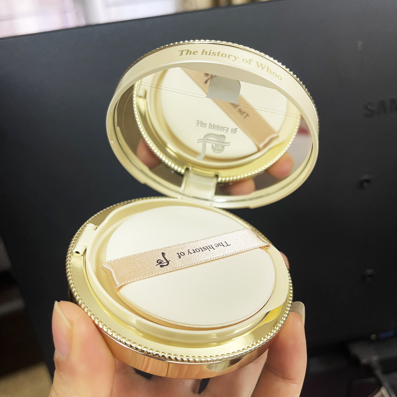Bộ phấn nước Whoo Luxury Golden Cushion 15gx3ea - Bộ Phấn Son Whoo; phấn nước whoo vàng