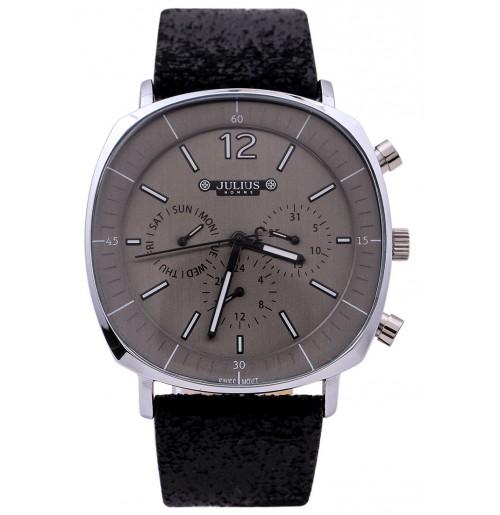 ĐỒNG HỒ NAM JULIUS HÀN QUỐC JAH-098B (ĐEN MẶT XÁM)