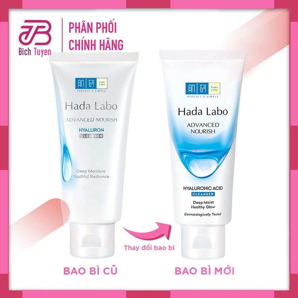 Facial Cleanser Hada Labo advanced nourish Hyaluron cleanser-date-80g-cream facial cleanser hadalabo color trắng-hadalabo trắng-hada Labo color trắng-hada Labo trắng-hadalabo main hãng-hada Labo genuine