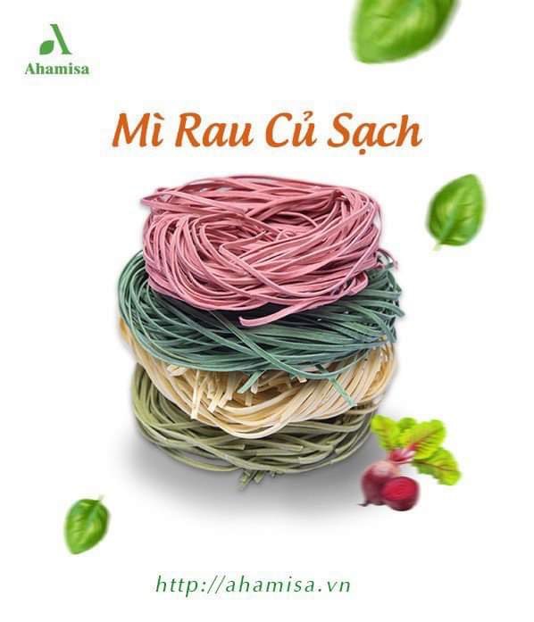 [Có sẵn] Mì Rau Củ Sạch Củ Dền 240g Ahamisa
