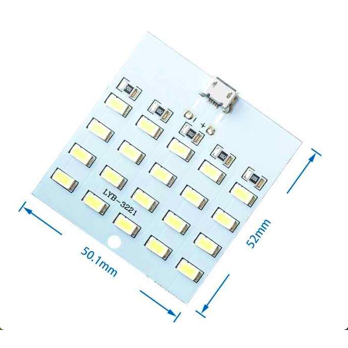 Mạch 20 led siêu sáng usb