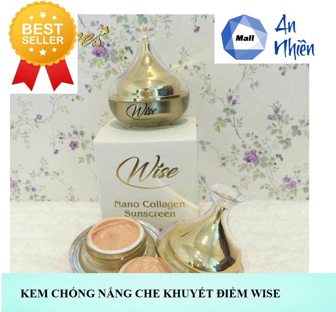 Kem Chống Nắng Che Khuyết Điểm WISE Nano Collagen Sunscreen 12g Thái Lan