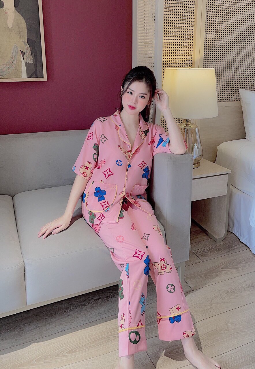 Bộ Lụa Tay Dài Cao Cấp☘️Đồ Bộ Pijama