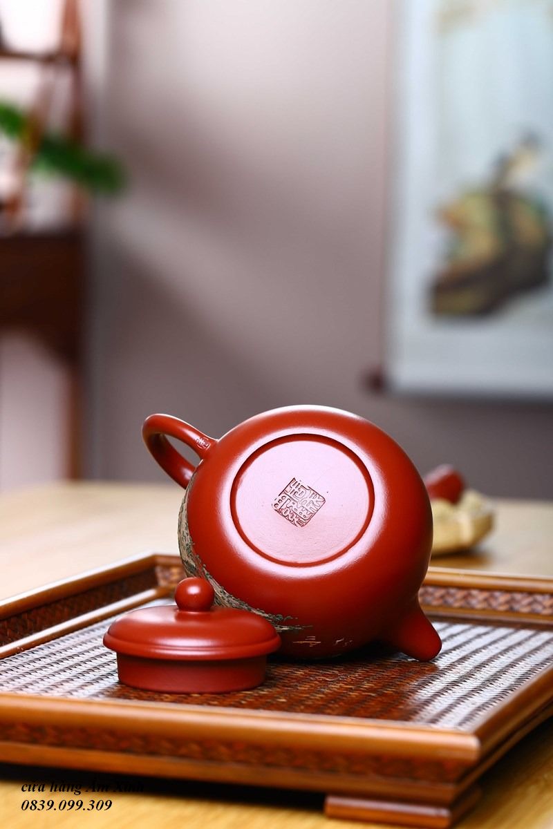 Ấm Tử Sa Nghi Hưng Liên Tử 180 ml (Đại Hồng Bào)