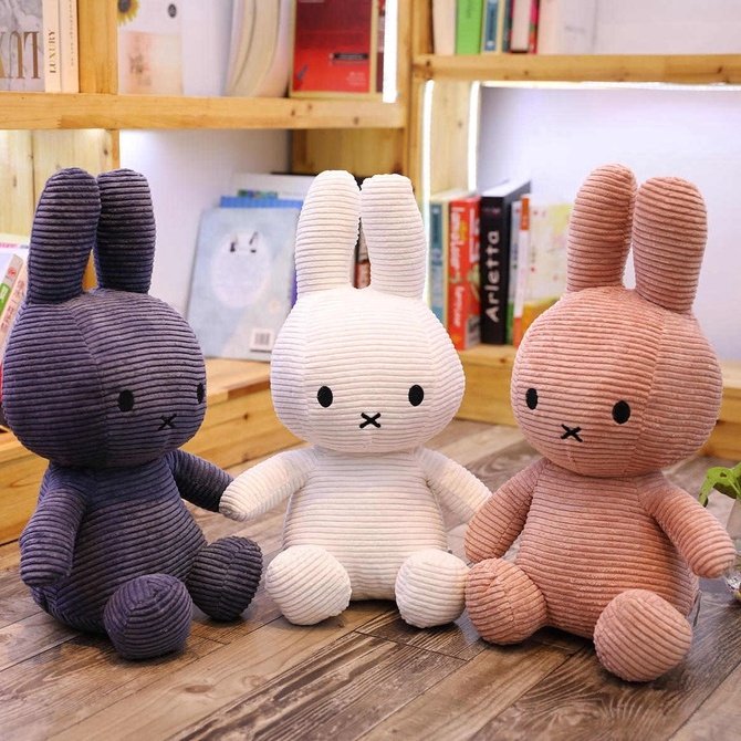 Thú bông thỏ bông Miffy siêu mềm cho bé 30cm