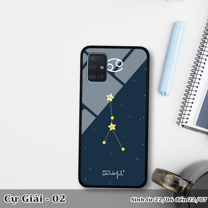 Ốp kính SAMSUNG A71 in cung hoàng đạo