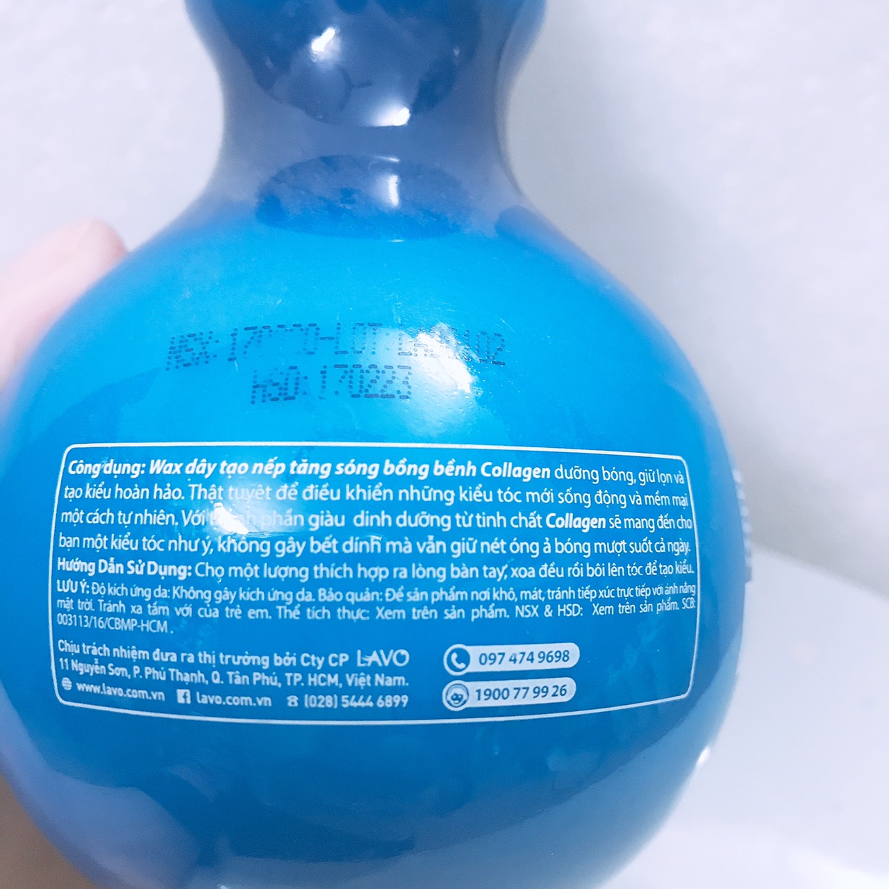 Gel dưỡng tóc xoăn lavox
