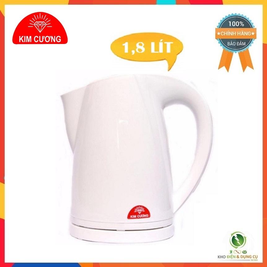 Ấm đun siêu tốc nhựa kim cương kc-at 1.8 lít