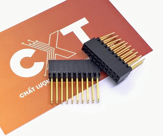 Jump cái đôi PC104-2.54mm chân thẳng dài 12.2mm