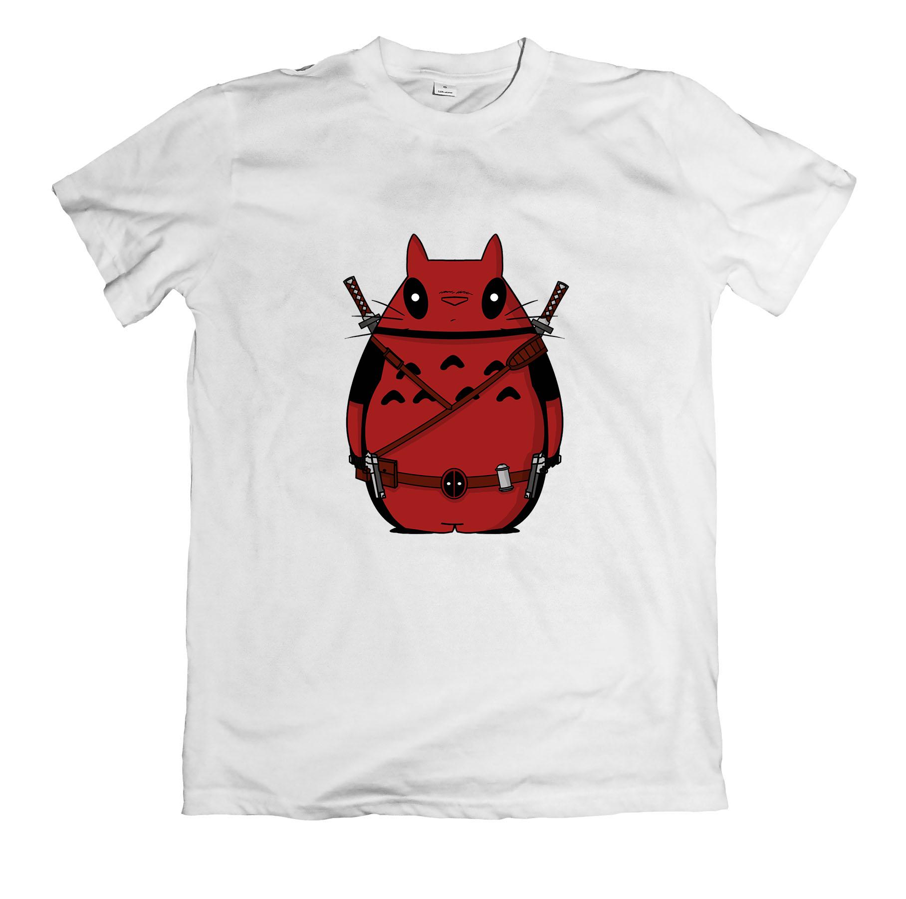 Áo thun in hình nhân vật totoro ninja