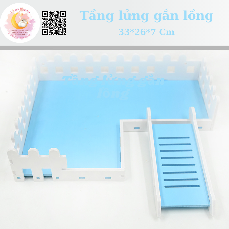 Tầng lửng đại gắn lồng (33x26x7) cho hamster