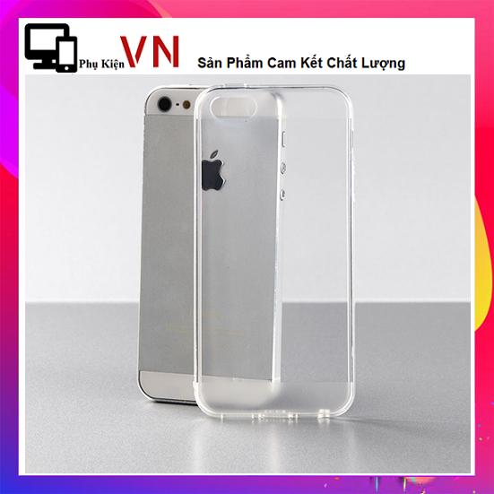 Ốp dẻo trong cho iphone 5 & 5s - ốp lưng trong suốt