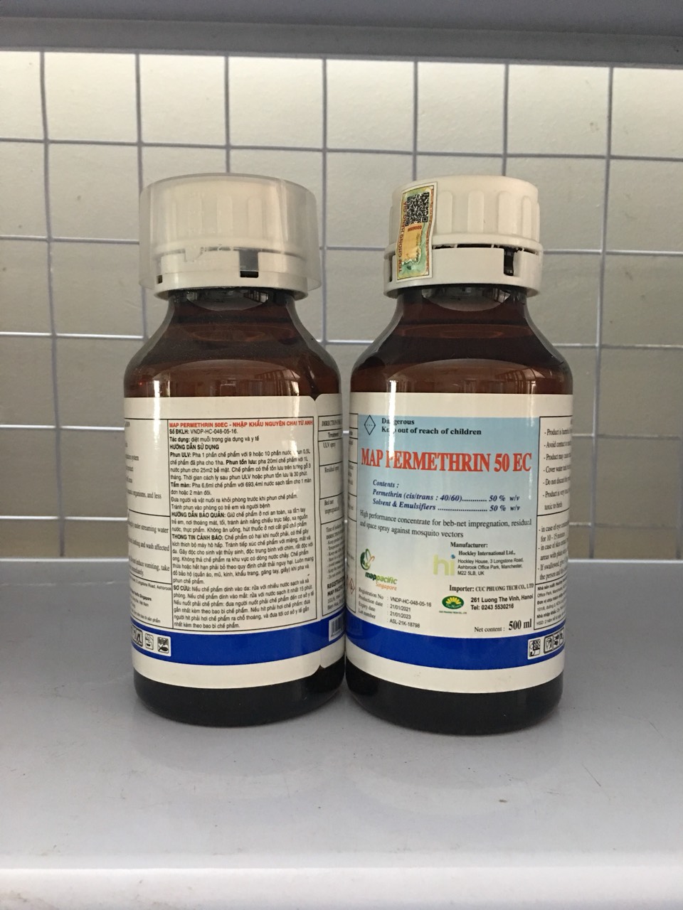 Thuốc diệt muỗi Map Permethrin 50EC chai 500ml