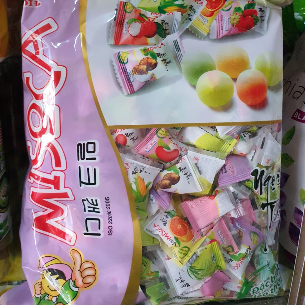 Kẹo trái cây misoca gói 1kg-date mới