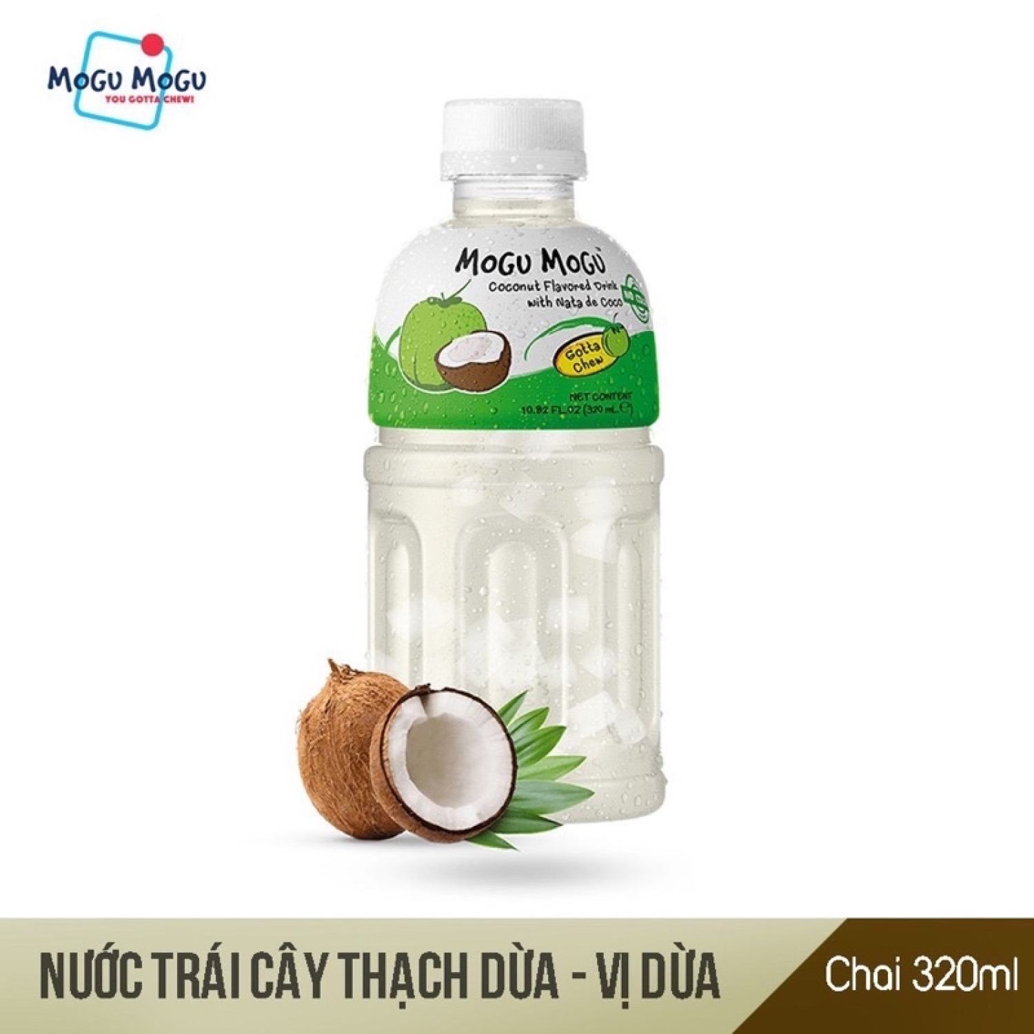 Nước Uống Mogu Mogu 8 Vị (Thùng 24 Chai X 320ml)