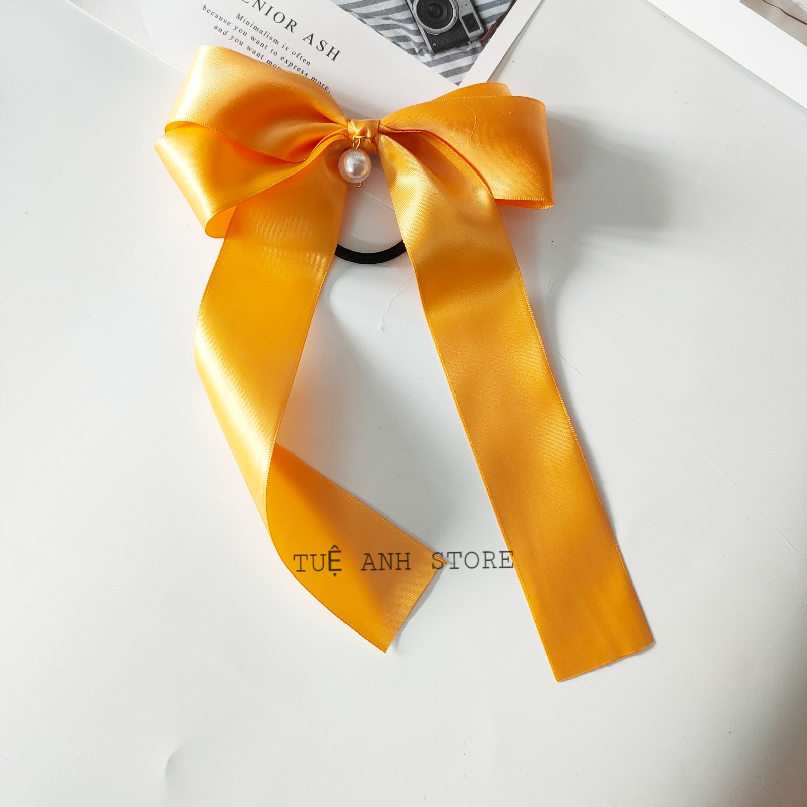B460 - Dây buộc tóc nơ satin