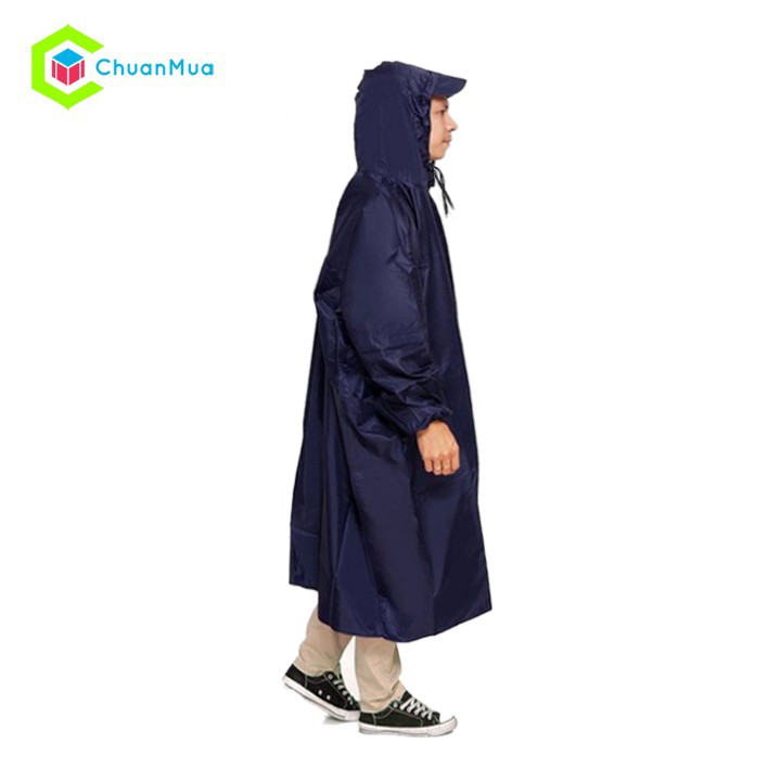 1m4 super strong stripe non-split irregular hem solid leather raincoat | gda215