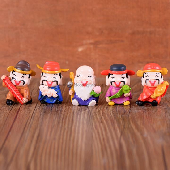 Bộ 5 tượng thần tài, ông phúc lộc thọ