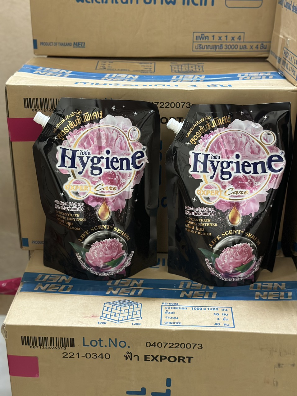 Nước xả vải Hygien Thái Lan loại túi 1150ml