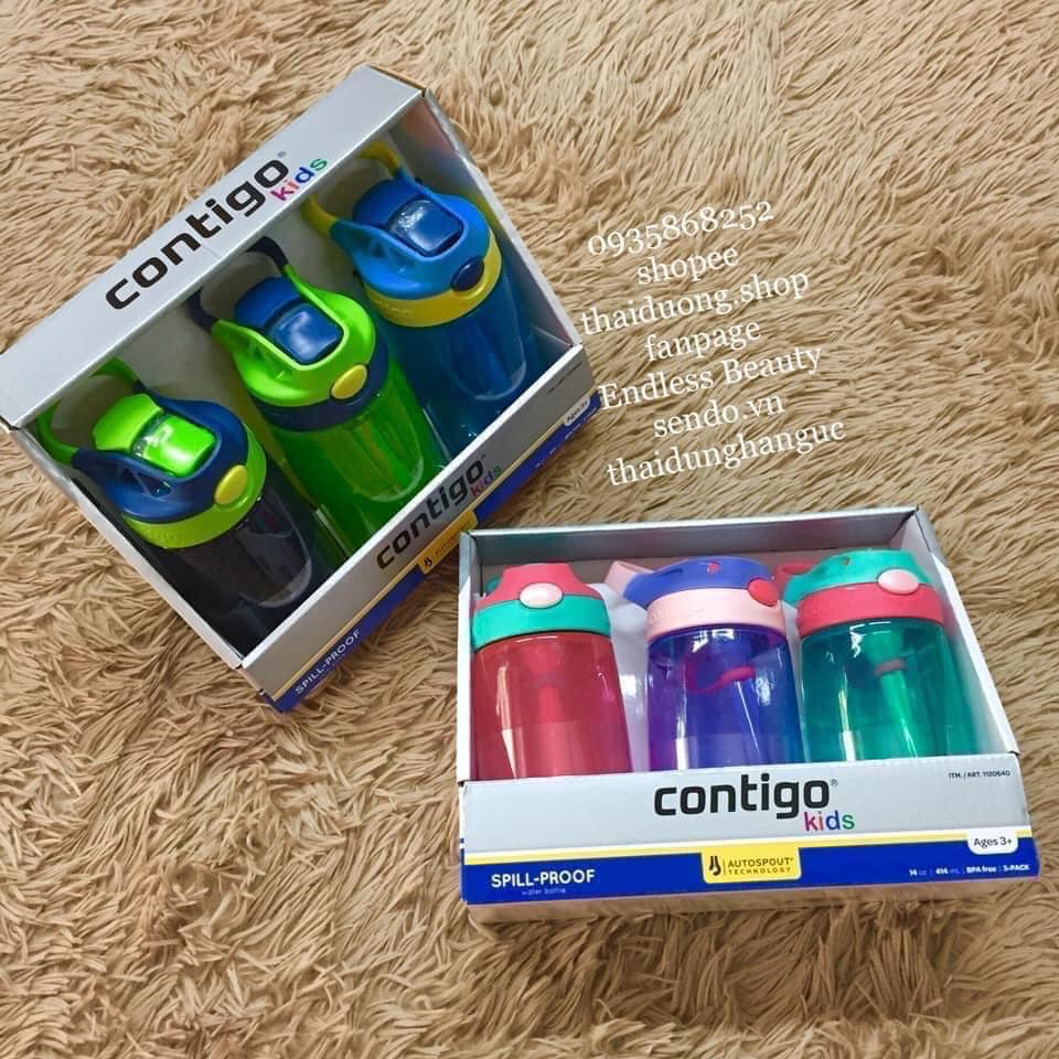Bình nước CONTIGO KIDS set 3 bình