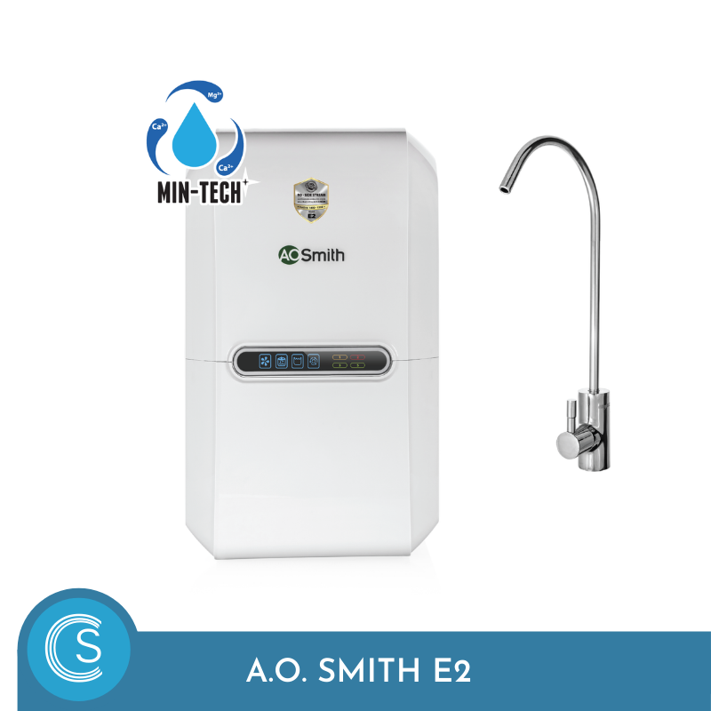 [trả góp 0%][new] máy lọc nước a. o. smith e2 (mintech bù khoáng) [gian hàng uy tín][hàng chính hãng]
