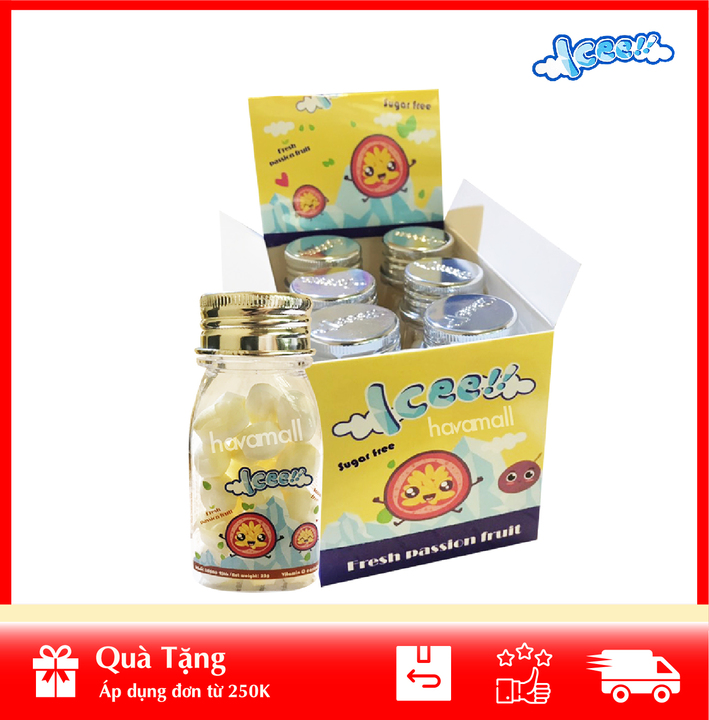 [ HÀNG CÔNG TY NHẬP KHẨU ] Kẹo The Icee Passion Fruit - Vị Chanh Dây 23gr