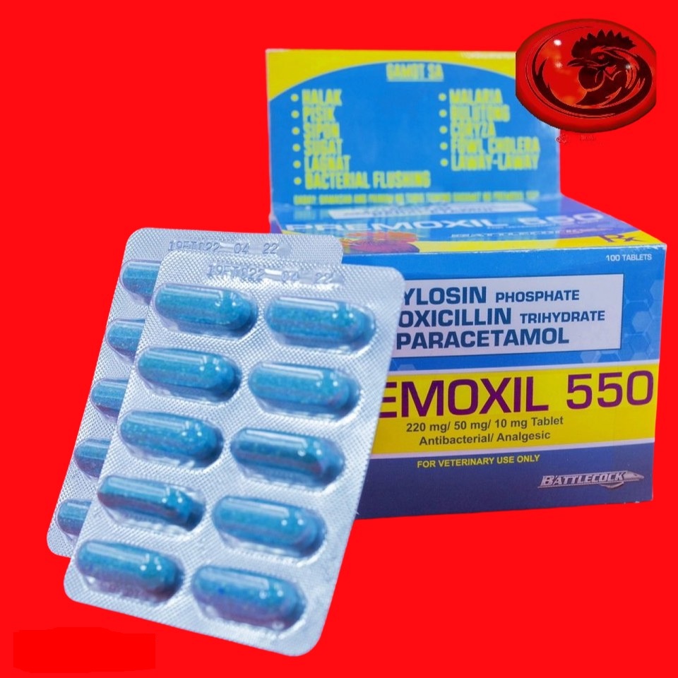 Premoxil 550 sỗ mũi, khò khè cho gà đá 1 vỉ 10 viên