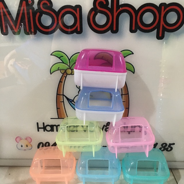 Nhà tắm nhỏ cho hams - Xanh lá