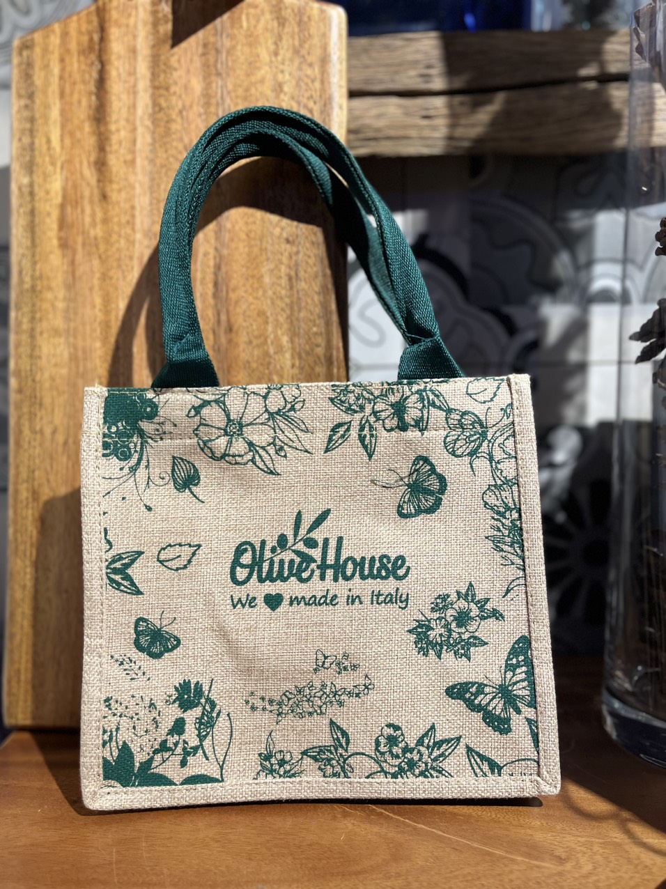 Túi vải đay Olive House có nút hít nam châm