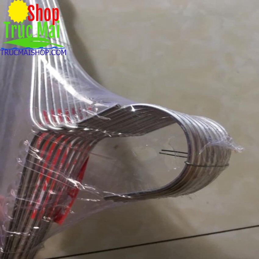 10 chiếc móc nhôm treo quần áo size 40cm